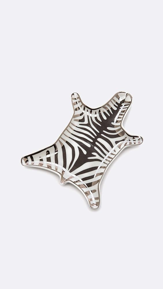 Amazon.com: Jonathan Adler Metallic Zebra Dish, Silver